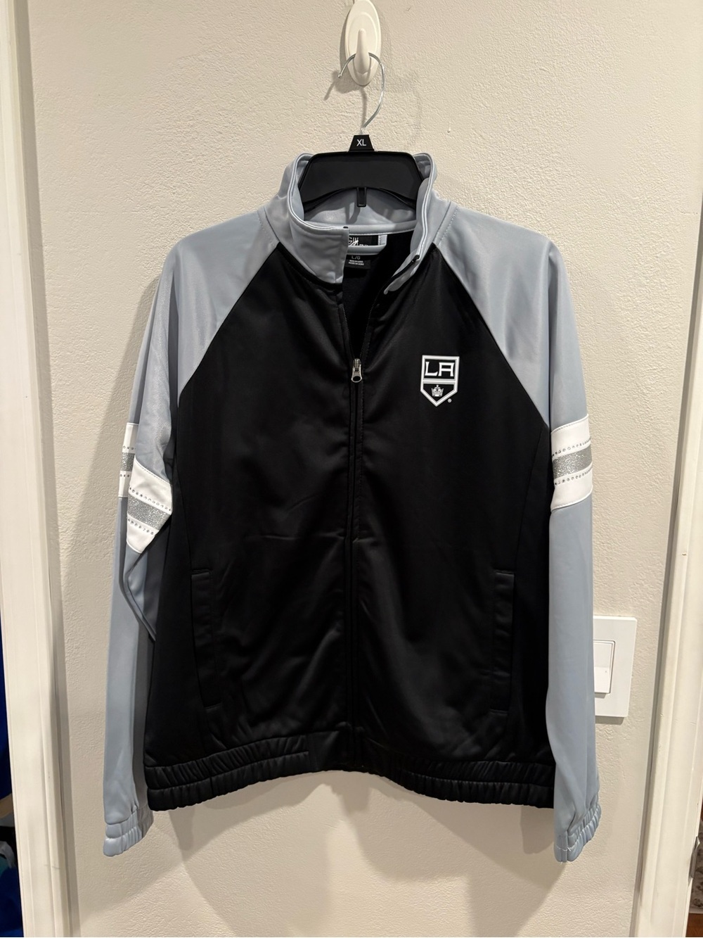 Los Angeles Kings Hockey Full Zip Bling Track Jacket Women’s NWOT